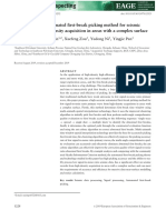 A High Accurate Automated First-Break Picking Method For Seismic Records From High-Density Acquisition in Areas With A Complex Surface