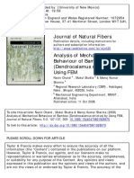 2008 - Chand Et Al - Analysis of Mechanical Behaviour of Bamboo (Dendrocalamus Strictus) by Using FEM