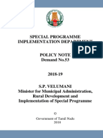 Special Programme Implementation Department: © Government of Tamil Nadu 2018