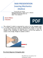 Seminar Presentation Engineering Mechanics (Statics) : Adarsh Mishra