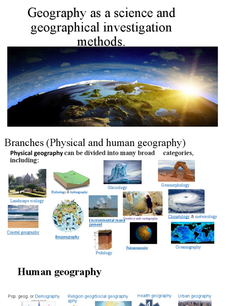 Geography: Methods and Branches Explained | PDF | Geography | Physical ...