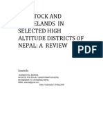 Livestock and Rangelands in Selected High Altitude Districts of Nepal: A Review