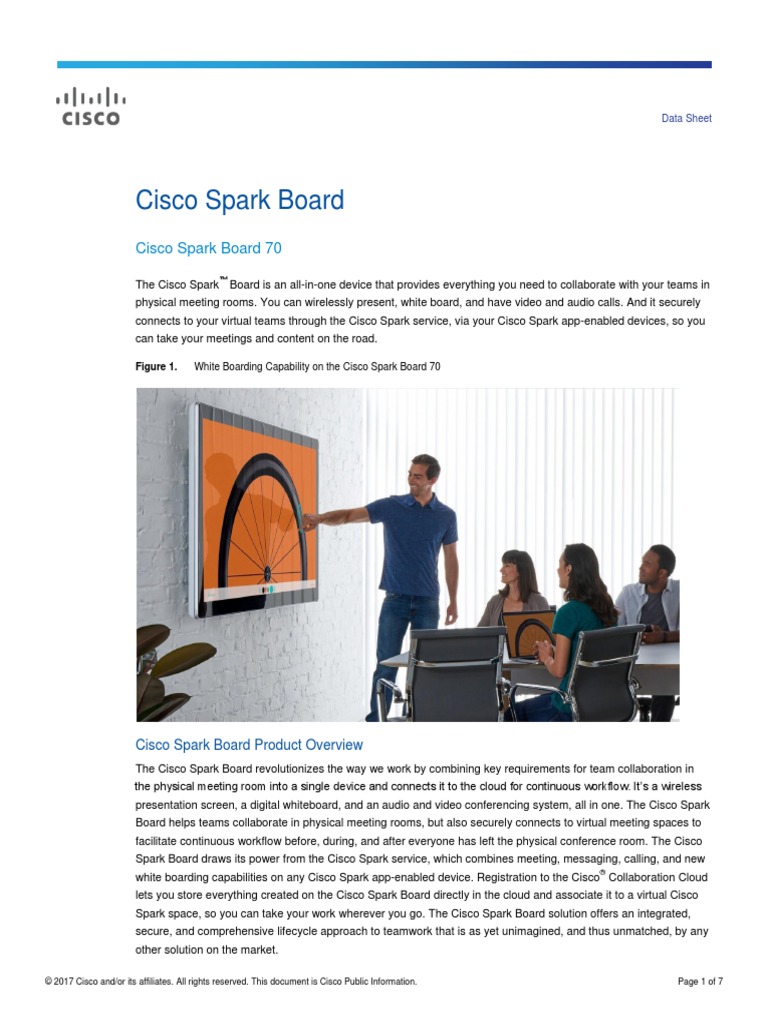 Cisco Spark Board 70 | PDF | Hdmi | Cisco Systems
