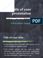 Title of your presentation