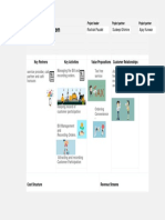 Cafe Billing System: Key Partners Key Activities Value Propositions Customer Relationships