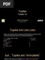 Tuples: Python For Everybody