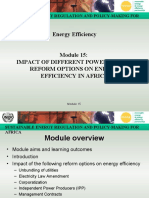Energy Efficiency: Sustainable Energy Regulation and Policy-Making For Africa