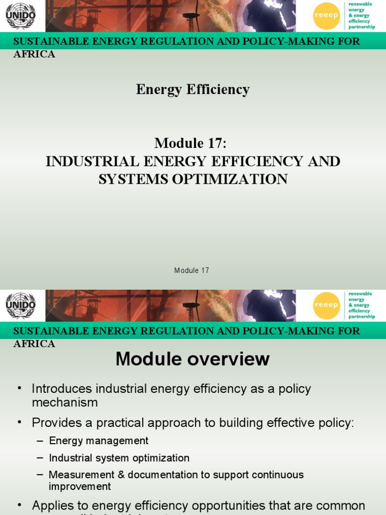 Industrial Energy Efficiency in Africa | PDF | Efficient Energy Use ...
