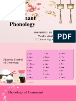 Phonology of Consonant