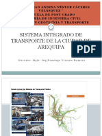 8.4 Sistema Integrado de Transporte - Arequipa