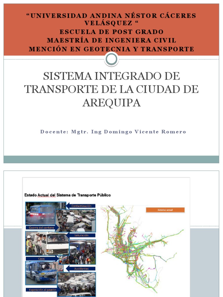 8.4 Sistema Integrado de Transporte - Arequipa | PDF | Calle | Transporte