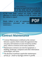 Contract Maintenance