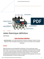 Relais Thermique Définition - Electromecanique