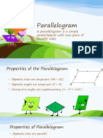 Parallelogram: A Parallelogram Is A Simple Quadrilateral With Two Pairs of Parallel Sides