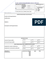 Nuevos Requerimientos en Sap R-3