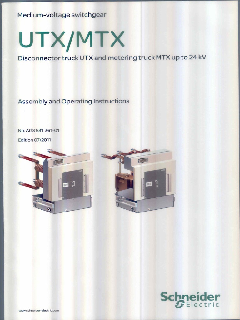 UTX MTX HVX Manual | PDF | High Voltage | Electrical Connector