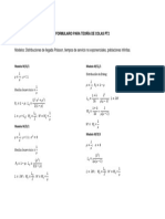 Formulario Teoria de Colas PT2