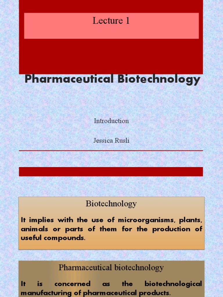 Introduction to Pharmaceutical Biotechnology | PDF | Recombinant Dna ...