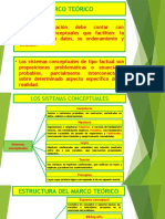 Sistemas conceptuales y estructura del marco teórico