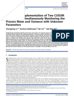 Design of Two Cusum Charts For Monitoring Simultaneously Mean and Variance - QREI - 2016 PDF