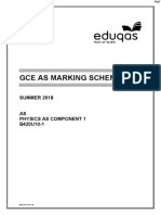 June 2018 MS - Component 3 WJEC Physics A-Level