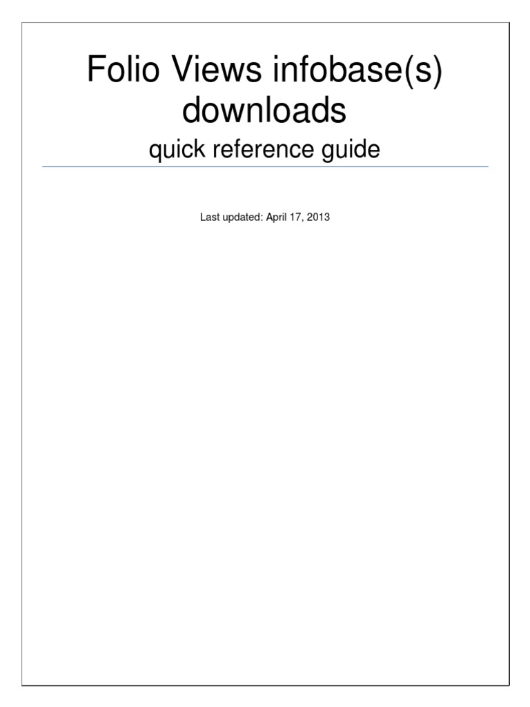 Folio Views User Guide-DL-EN | PDF | Internet Explorer | Icon (Computing)
