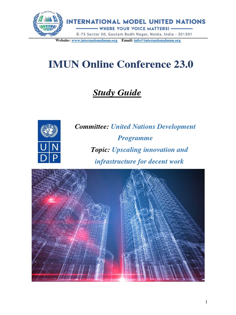 UNDP MUN Study Guide: Innovation & Jobs | PDF | United Nations ...