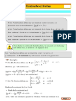 cours continuité et limites pour bac maths