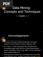 Data Mining: Concepts and Techniques: - Chapter 1