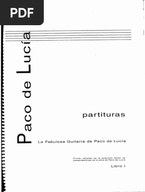 PDF Paco de Lucia La Fabulosa Guitarra de Paco de Lucia Libro 1 DL