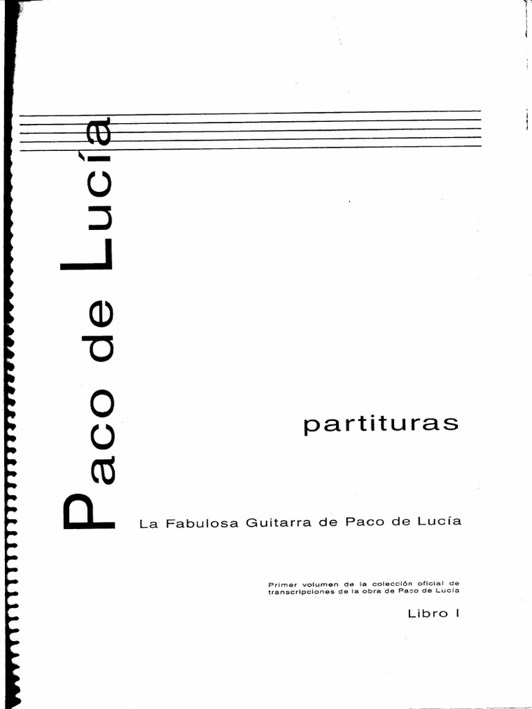 PDF Paco de Lucia La Fabulosa Guitarra de Paco de Lucia Libro 1 DL
