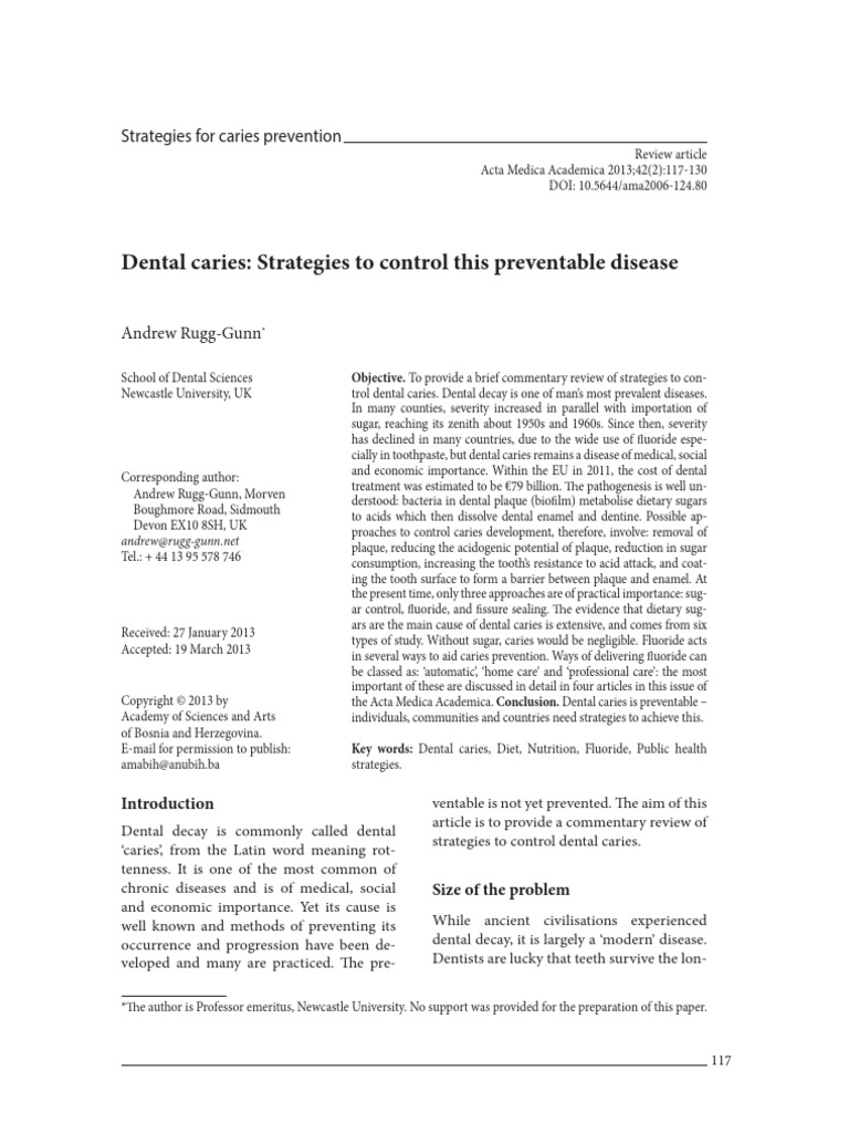 Dental Caries Strategies | PDF | Tooth Enamel | Sugar Substitute