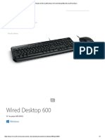 Teclado de Microsoft & Mouse - Wired Desktop 600 - Microsoft Hardware