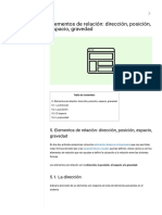 Elementos de Relación - Dirección, Posición, Espacio, Gravedad - Eniun