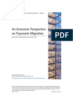 An Economic Perspective On Payments Migration: Staff Working Paper/Document de Travail Du Personnel - 2020-24