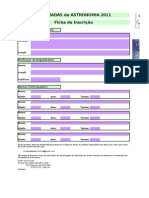 ficha de inscrição 2011