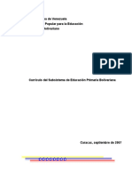 Currículo Básico Venezuela Educación Primaria