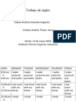 Trabajo de ingles fecha