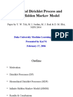 Hierarchical Dirichlet Process and Infinite Hidden Markov Model