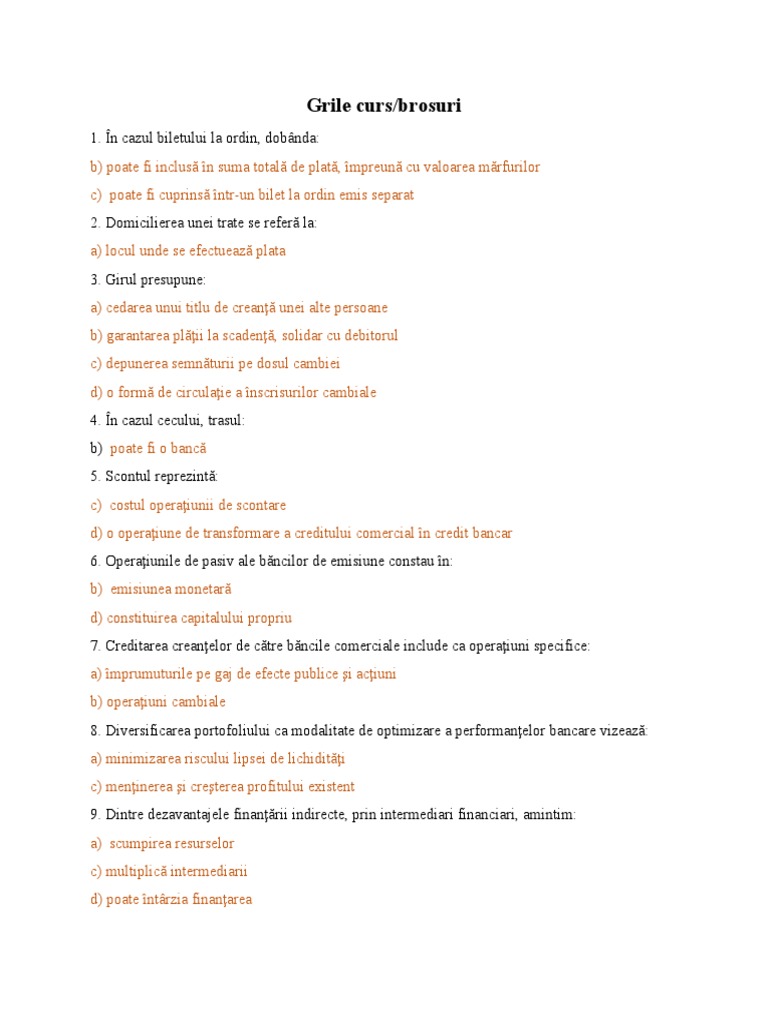Grile | PDF
