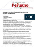 El Peruano - Aprueban el Plan Nacional de Aplicación del Convenio de Minamata sobre el Mercurio - DECRETO SUPREMO - N° 004-2019-MINAM - PODER EJECUTIVO - AMBIENTE.pdf