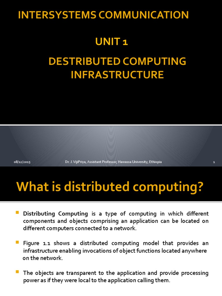 Intersystems Communication: Unit 1 | PDF | Common Object Request Broker ...
