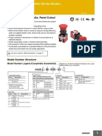 Install in 22-Dia. or 25-Dia. Panel Cutout: Emergency Stop Switch (22-Dia./25-Dia.)