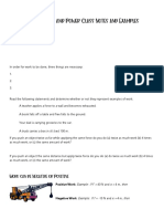 Work Energy Power Class Notes and Example Problems