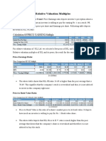 Relative Valuation Interpretation 1