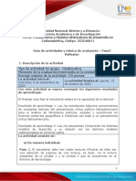 Guia de Actividades y Rúbrica de Evaluación - Unidad 2 - Fase 2 - Reflexión