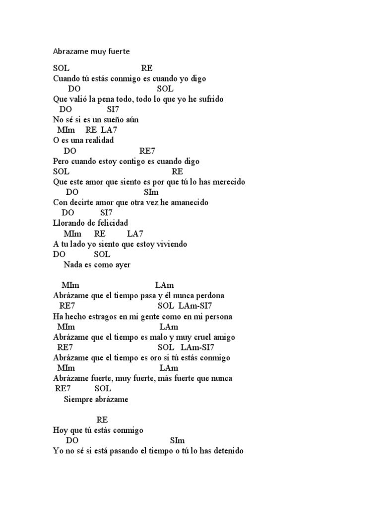 Abrazame Muy Fuerte PDF