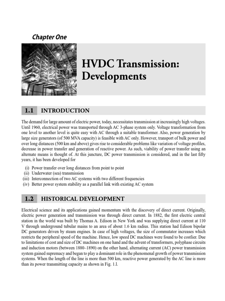 HVDC Transmission Developments Overview | PDF | High Voltage Direct ...