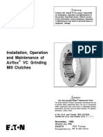 Installation, Operation and Maintenance of Airflex@ VC Grinding Mill Clutches