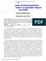 A Luta Pelo Posicionamento Leninista Sobre A Questão Negra Nos EUA